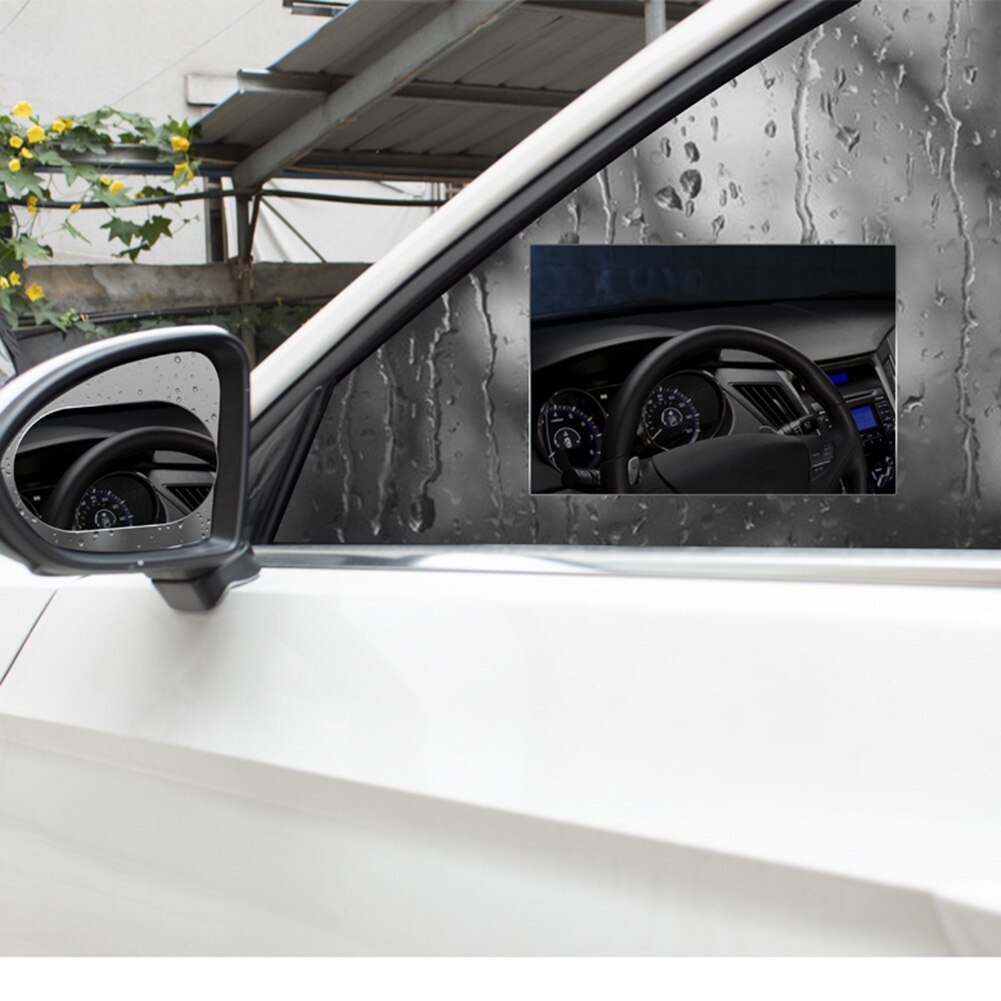 2 Pack Rain Shield Side Window Glass Film Car Side Window Protecitve Film Clear Anti Fog Rainproof Film Universal