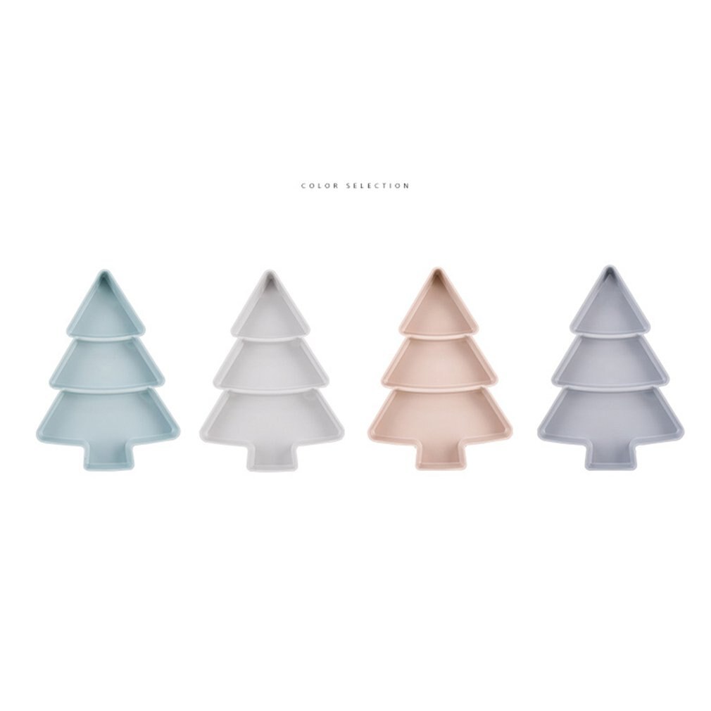 Kleine baum fach getrocknete obst platte Kreative Weihnachten Baum Trockenen Früchte Kunststoff Platten Gerichte Schüssel Tablett Hause