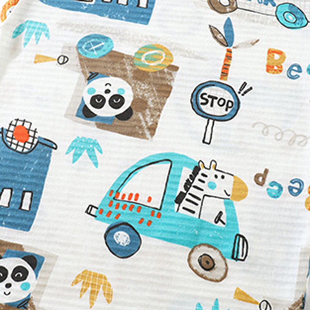 Haut d'été en coton à manches courtes pour petits enfants, motif dessin animé mignon de voiture ou de dinosaure, haut ample à col rond, vêtements sauvages