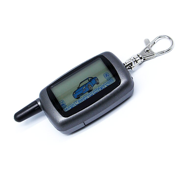 Two way LCD Remote Control Key Fob Silicone Key Case Cover for Russian Version Starline A6 Two Way Car Alarm System
