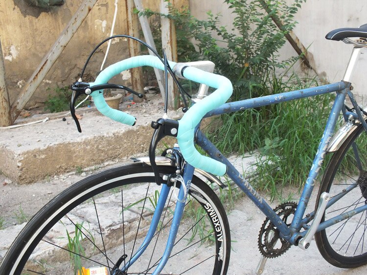 Vej retro cykel dobbelt bremsehåndtag fast gear cykelbøjning styrbremsearme racing cykelbremsehåndtag med bremsekabel