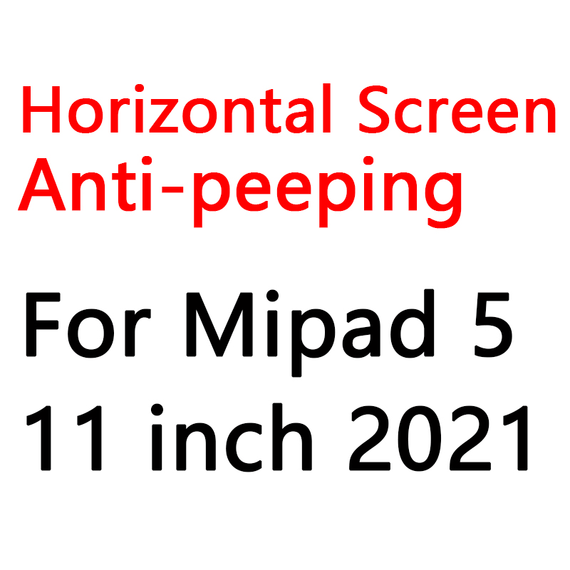 For Redmi Pad 10.6 SE 11" Xiaomi Mi Pad 6 11 Privacy Filter Screen Protector Mipad 5 Pro 12.4 Anti-glare/Anti-Peep/Anti-spy Film: Blue