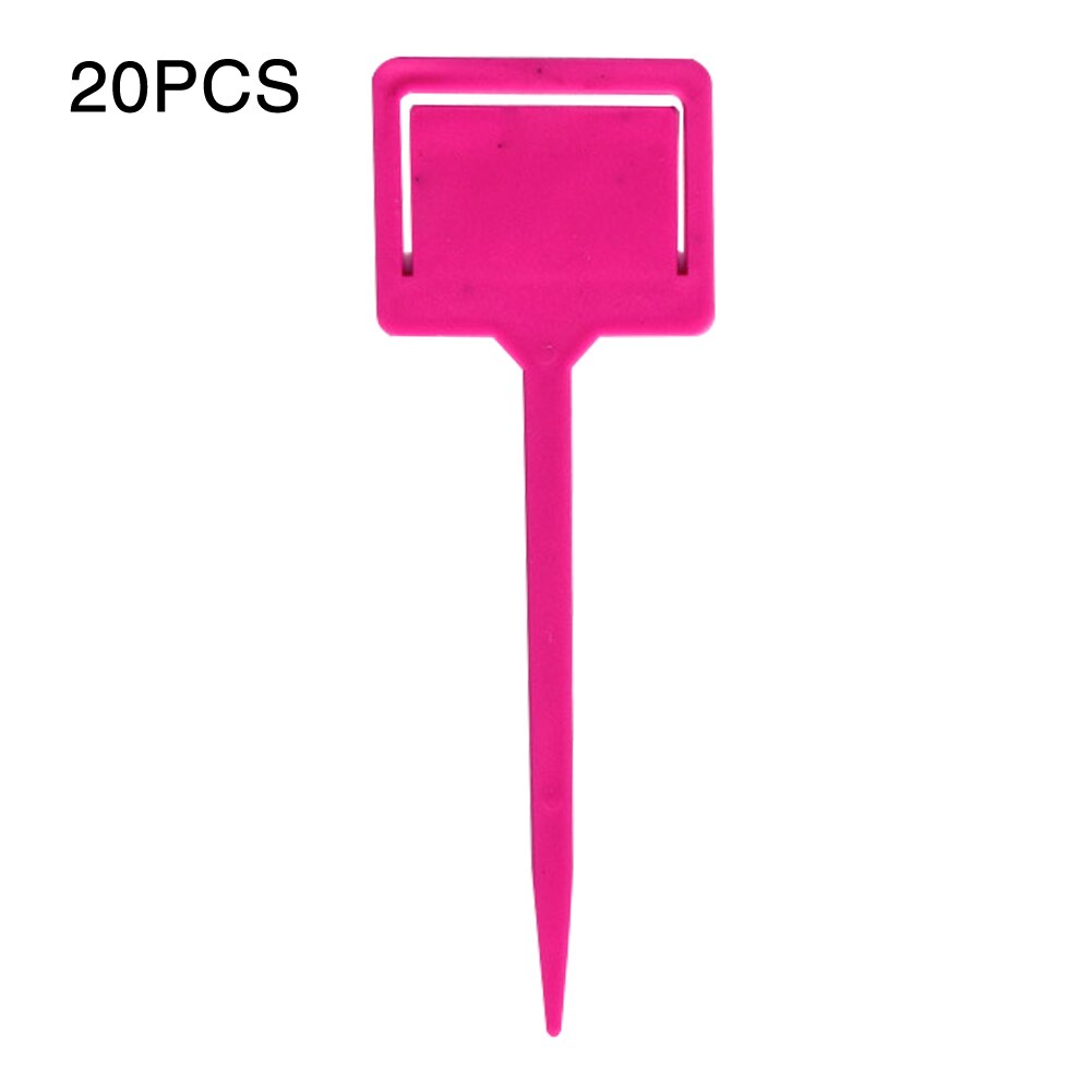 20 pièces étiquette fleur plante PP T Type bricolage jardin réutilisable pelouse pépinière étiquettes