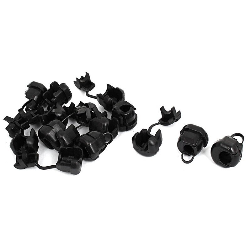 Electric Cable Protection Strain Relief Bushing Grommet Black (Pack of 14): Default Title