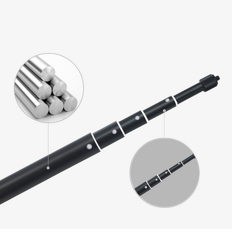 2m Extension Rod Selfie Stick Aluminum Alloy for Sjcam Xiaomi Yi 4K Insta 360 One X Monopod Panorama Camera Accessories