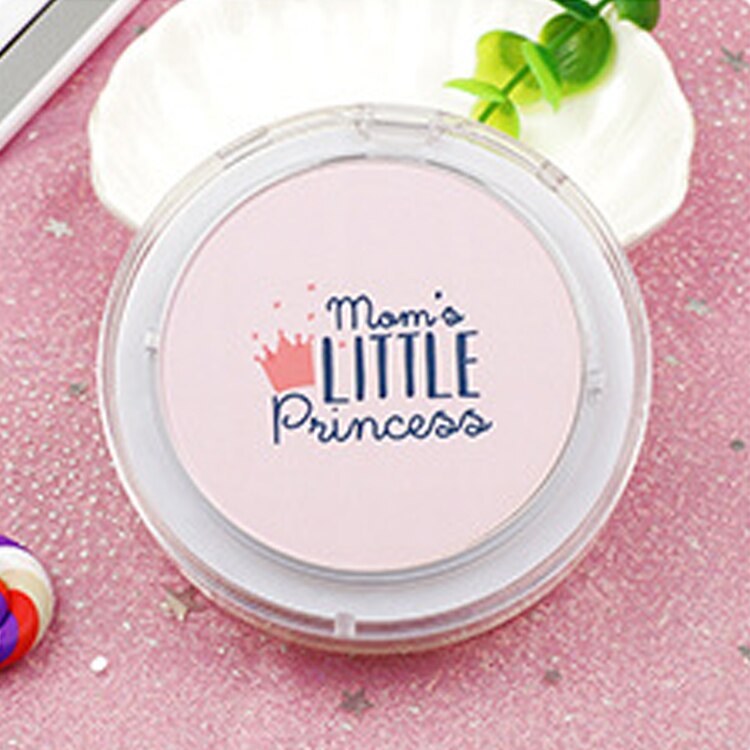 Makeup Mirror with LED Light Portable Compact Cosmetic Rechargeable Lighted Foldable Small Round Pocket Hand Mirrors: Letter crown