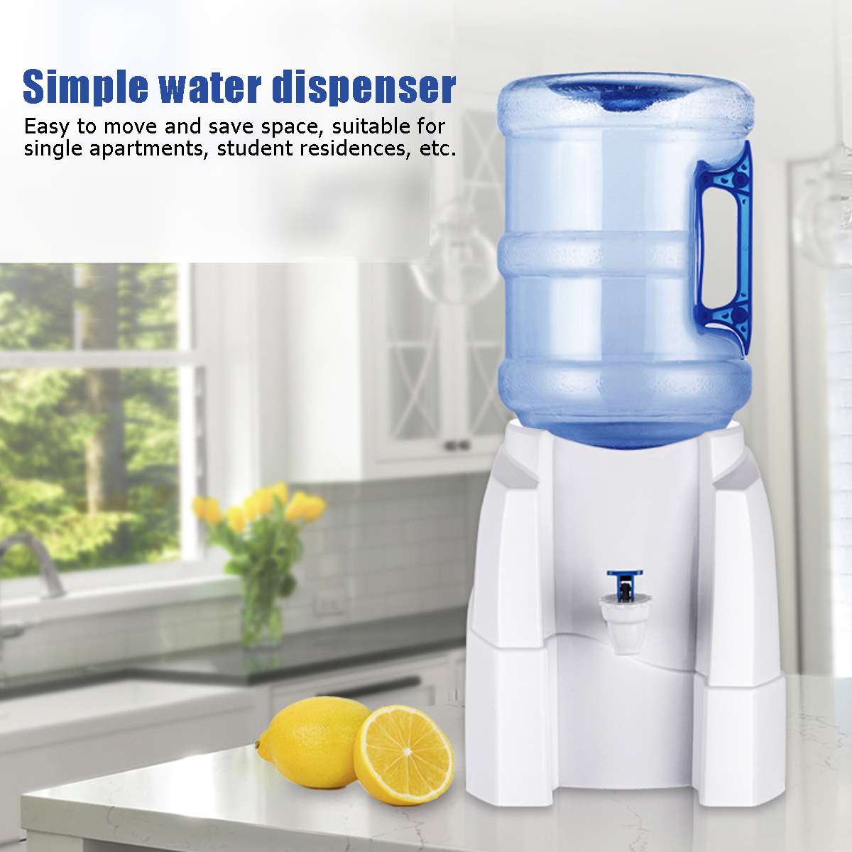 Desktop Cold Water Dispenser Portable Countertop Cooler Drinking Faucet Tool Water Holder Press Water Pumping Device For Home