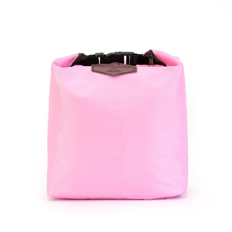 Grote Non-woven Thermische Isolatie Pakket Lunch Tas Picknick Draagbare Container Zakken Verse Ijs Koeler Carrier Voedsel Geïsoleerde Zakken: pink