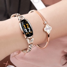 Lemfo H8 Fitness Armband Vrouwen Sport Smart Horloge Waterdicht Hartslag Monitoring Bluetooth Voor Android Ios Polsband