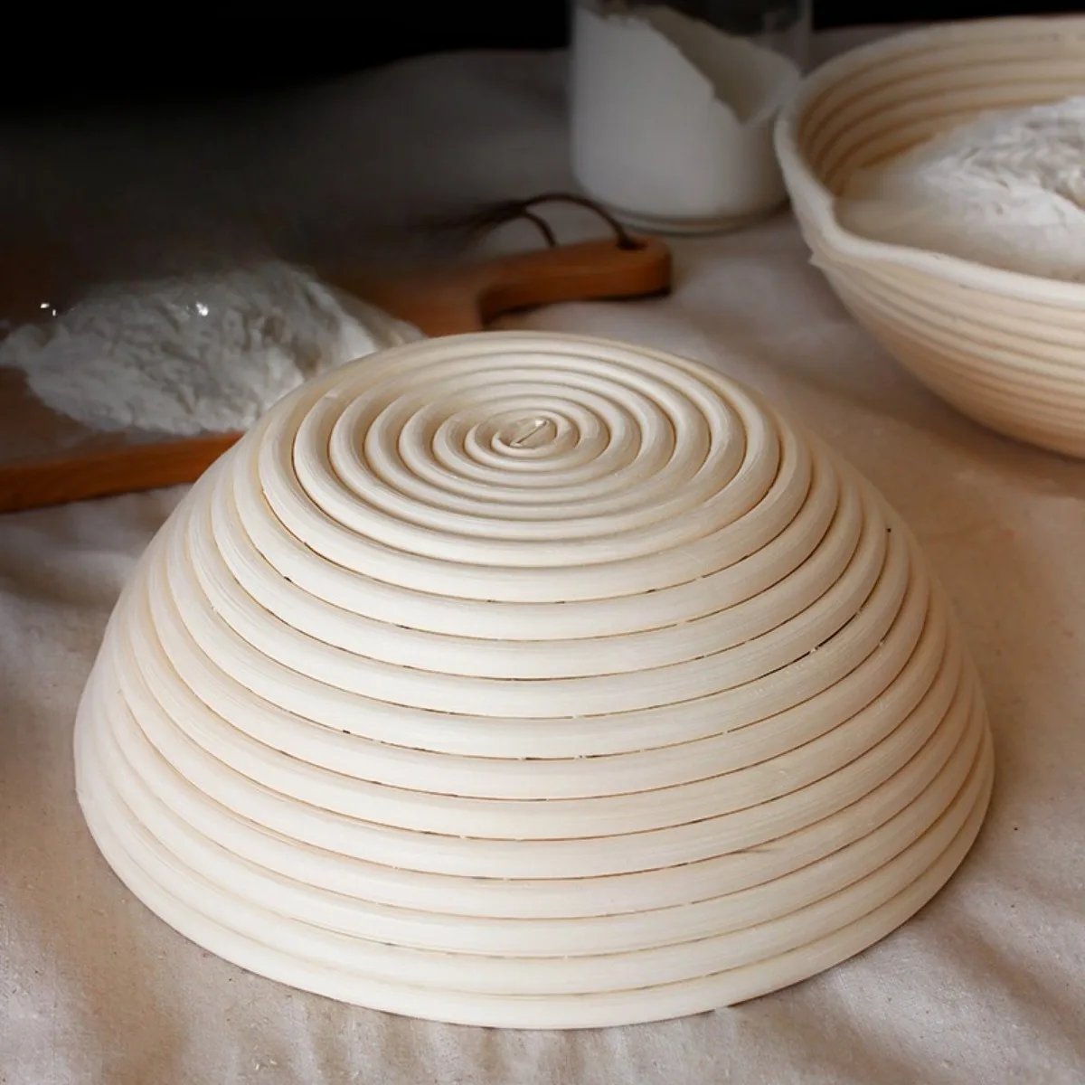 Bread Proofing Basket Sourdough Proofing Basket Round Proofing Bowls Handmade Rattan Baskets Liners Sourdough Bread Making Kit