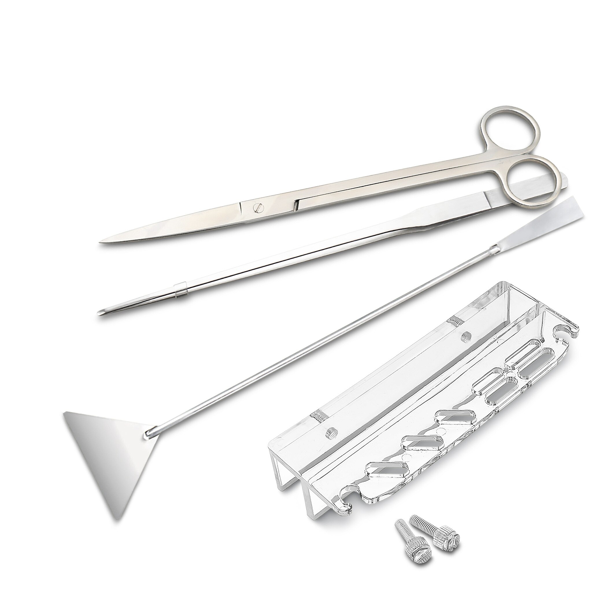 Aquarium Algae Plants Grass Cleaning Tools SET Fish Tank Cleaning Kits: 4in1 Straight Set