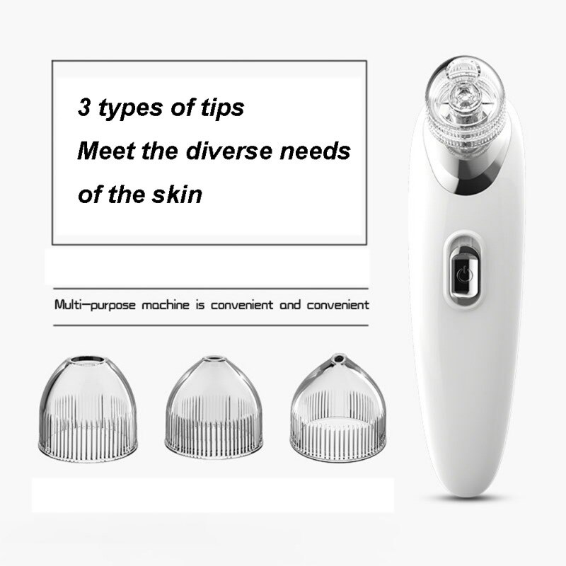Comedone Vacuum Pro Pore Cleaner Blackhead Remover Electric Acne Exfoliating Facial Care Tool