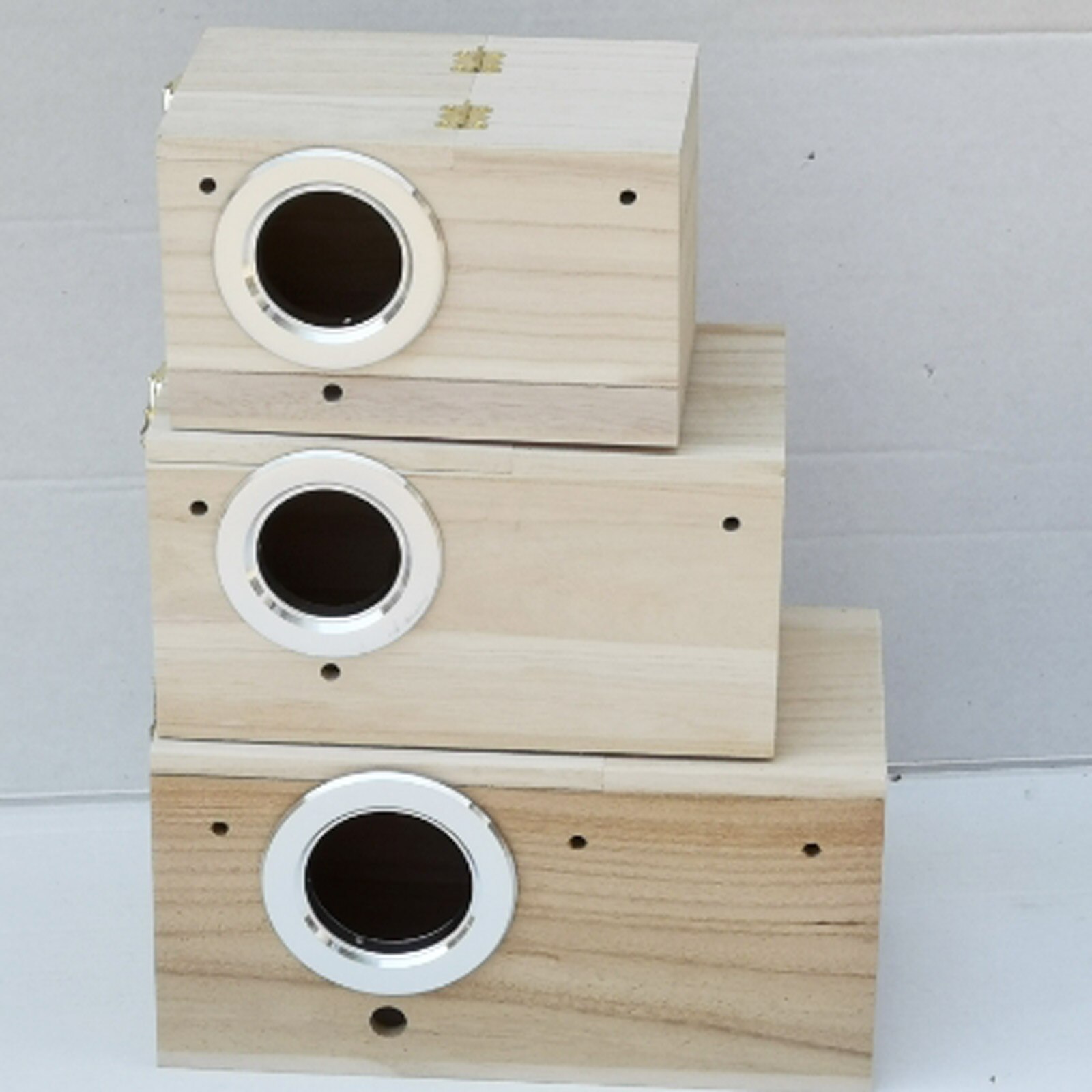 Holz Vogel Haus Nest VöGel Zucht Kasten Vogel Papagei Zucht Dekorative Käfige Haustier Zubehör Hause Balkon Dekoration