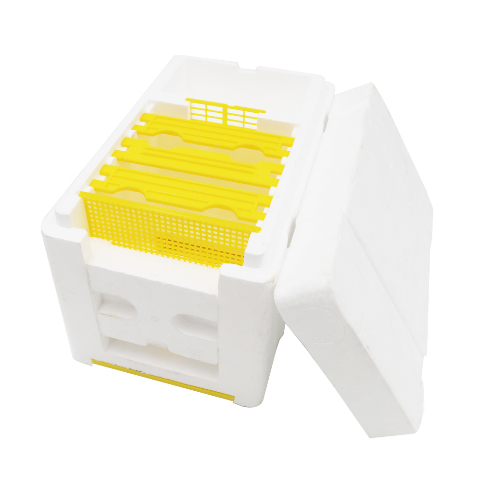 Mini Poly Beehive Harvest Bee Box Queen Pollination Beekeeping for Bee Mating Copulation Queen Rearing Beehive Feeder Movable