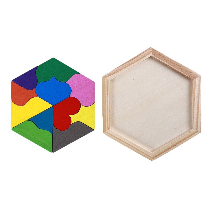 3D Geometrische Puzzel Speelgoed Kinderen Educatief Speelgoed Houten Materiaal Math Speelgoed Puzzel Children 'S Verlichting Educatief Speelgoed