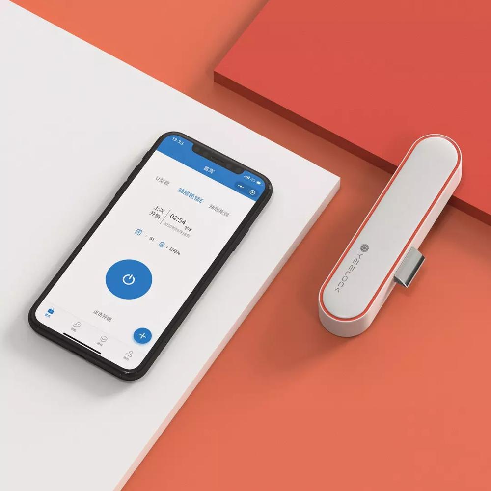 Yeelock Smart Ladeblok Lock E Keyless Bluetooth App Unlock Anti-Diefstal Kind Veiligheid Bestand Beveiliging Lade Schakelaar