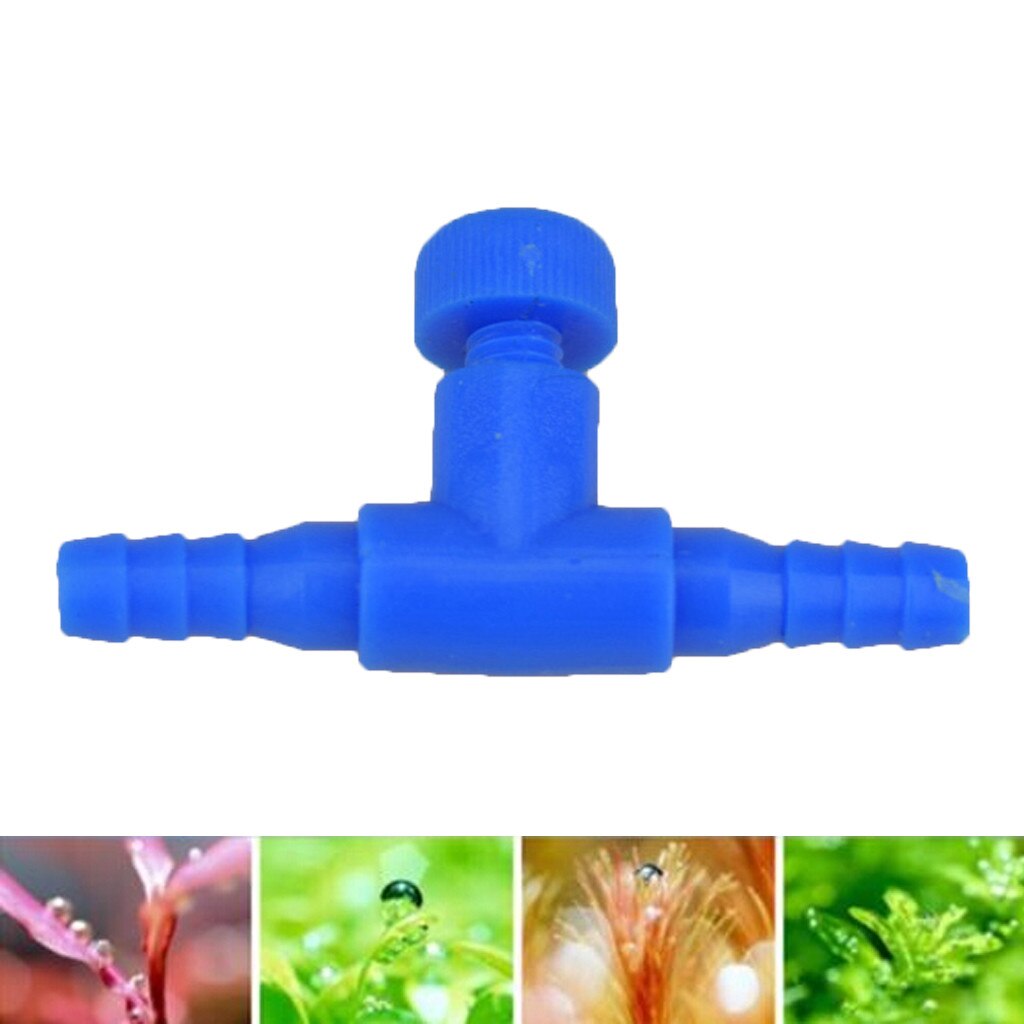 Aquarium Airline Regulator pumping Air Line Tube Flow Control Valve For Fish Tank regulating oxygen from air pumps: Blue