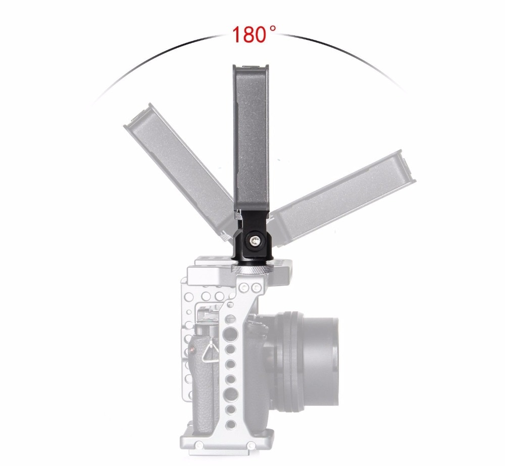 gorący but regulowany uchwyt monitora góra kamery patelnia 360 stopni pochylenia 180 stopni z zimnej buta góra i 1/4 ''góra głowica statywu