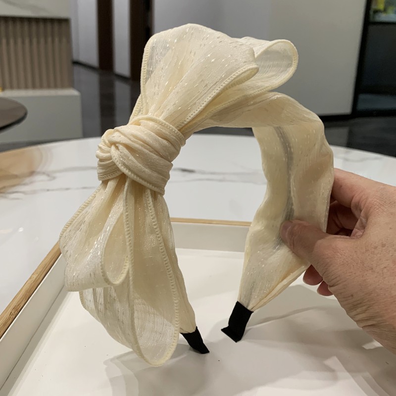 Koreaanse dameshaarband, handgemaakte strik, haaraccessoires, geknoopte haarring, meisjeshoofdbanden, lente- en zomerhoofdbedekking: Rood