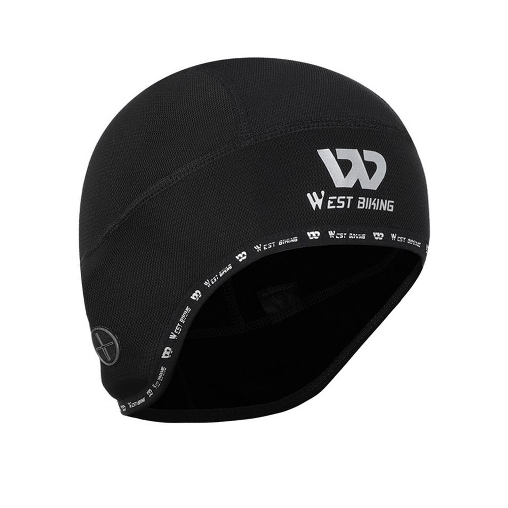 Skull Cap Helmet Liner Beanie with Ear Covers Earphone Hole