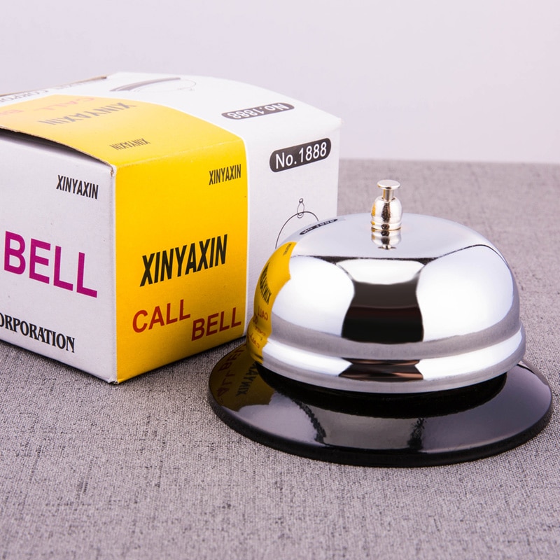 Reception desk kitchen hotel counter reception service bell restaurant bar bell bell call bell stainless steel call bell