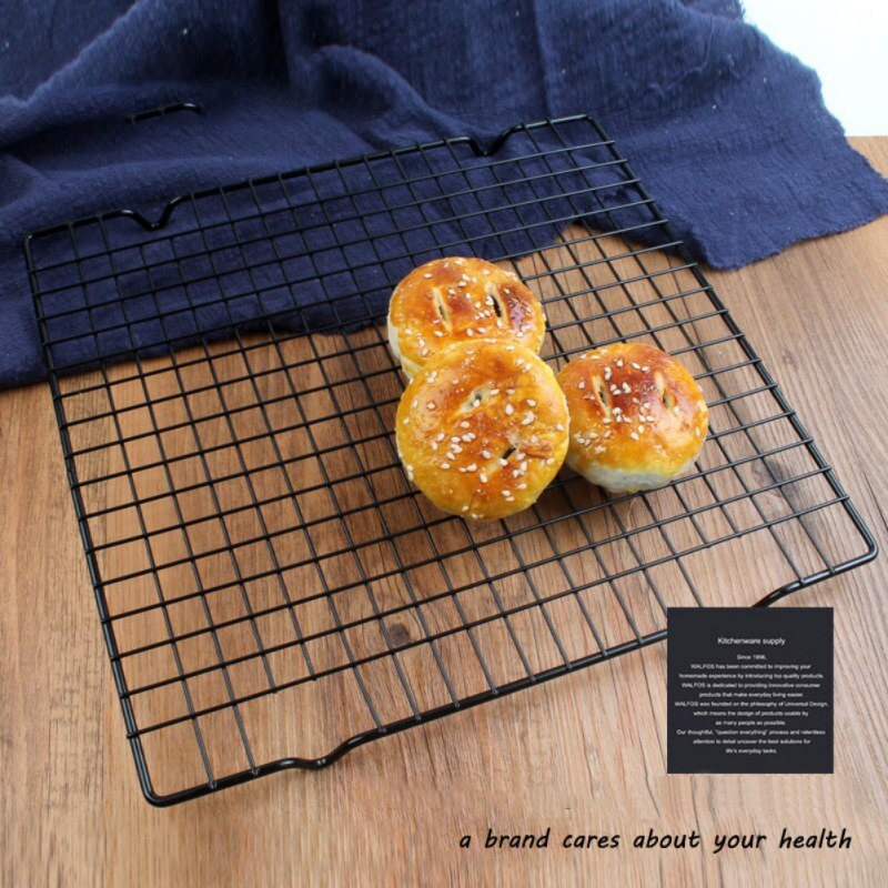 Stainless Steel Wire Grid Cooling Tray Cake Biscuit Food Rack Oven Kitchen Baking Pizza Bread Barbecue Cookie Holder Shelf