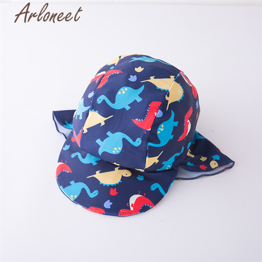 Arloneet Baby Boy Meisjes Badmode Een Stuk Dinosaurus Print Badpak Badmuts Kids Cartoon Badpak Baby Meisjes Unisex Jumpsuit