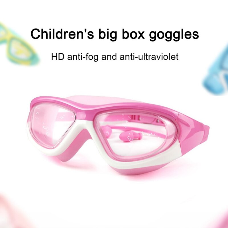 Grote Frame Anti Fog Zwembril Kids Professionals Hd Waterdichte Duikbril Apparatuur Kinderen Bril Voor Zwembad