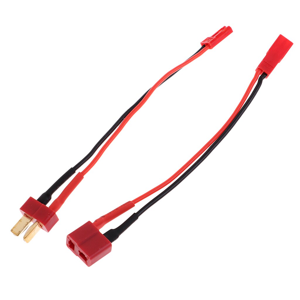 1 paio di adattatori per cavo caricabatterie RC Lipo, Deans T Plug to JST, Set maschio e femmina, cavo in Silicone 14AWG