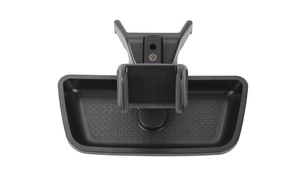 for Jeep Wrangler JK JKU Phone Holder Stand GPS Mount Bracket Storage Box Tray Organizer ABS Black Car Accessories