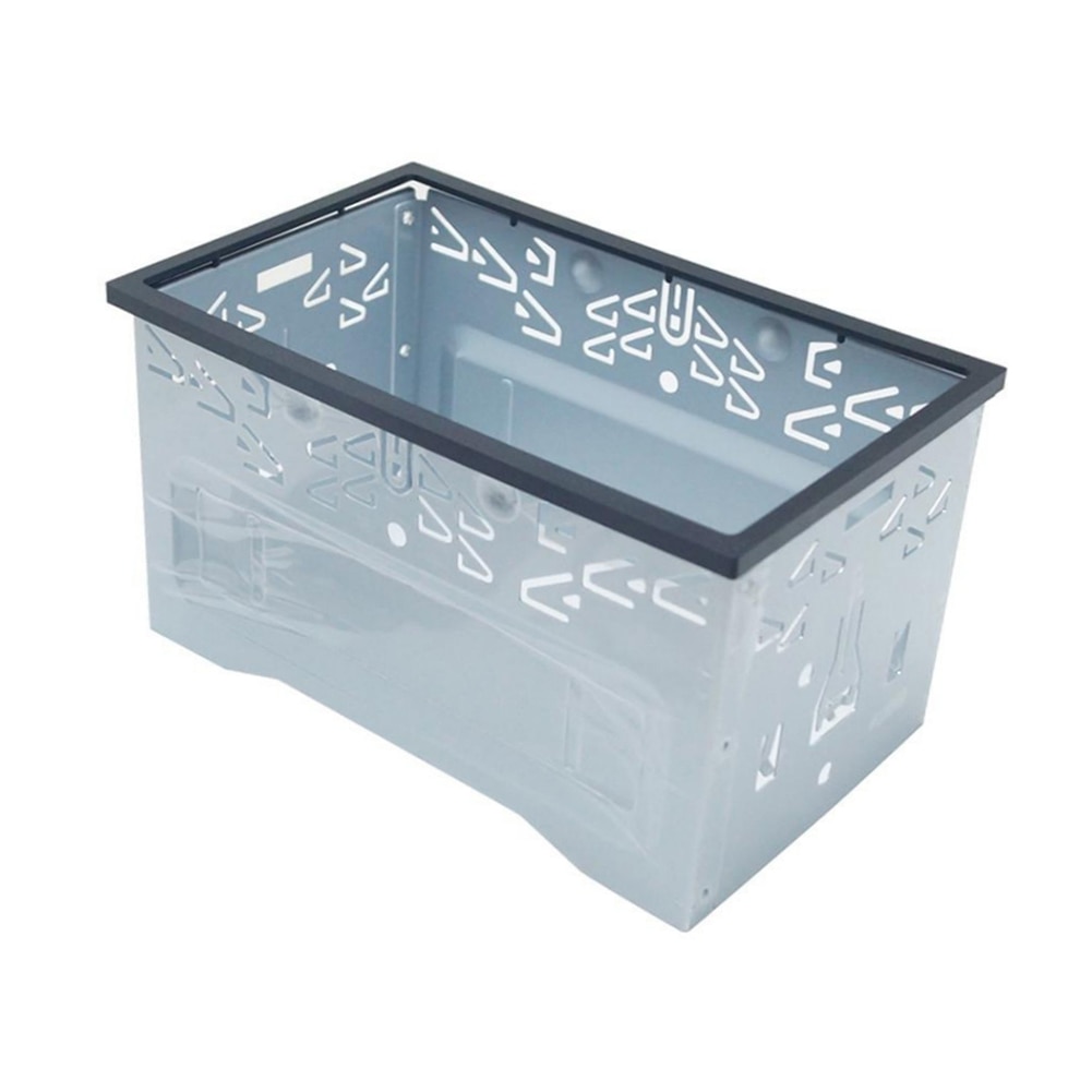 2 Din Car Stereo Radio Fascia Frame Fitting Frame Case Kit Installation Frame Fitting DVD Player Case Side Fixing Brackets