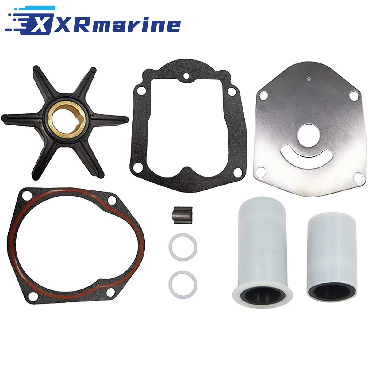 821354 A2-Wasserpumpenlaufrad-Reparatursatz für Mercury Mariner Force Außenbordmotoren 25 30 40 50 PS mit Rohren 821354 A1 821354 A04 18-4531: Default Title