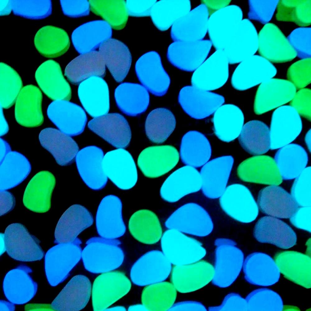 JOYLIVE – pierres décoratives pour Aquarium, pierres lumineuses qui brillent dans la nuit, pour le jardin, 20 pièces