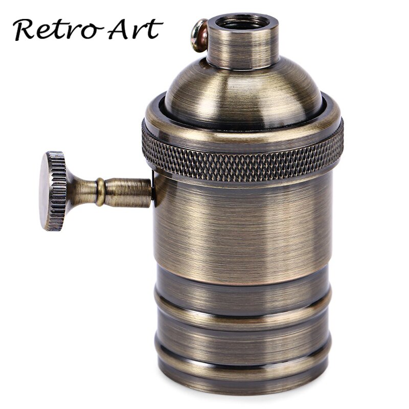 Copper Lamp Socket E27 vintage style edison light socket lamp holder: Bronze / E27