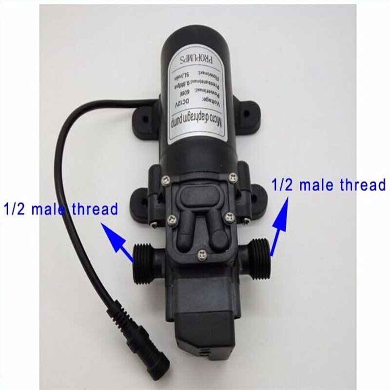 Micro diaphragme 12v 60w 5L/min | mini pompe de brouillard d'eau à haute pression super , pompe système de brumisation pour le refroidissement
