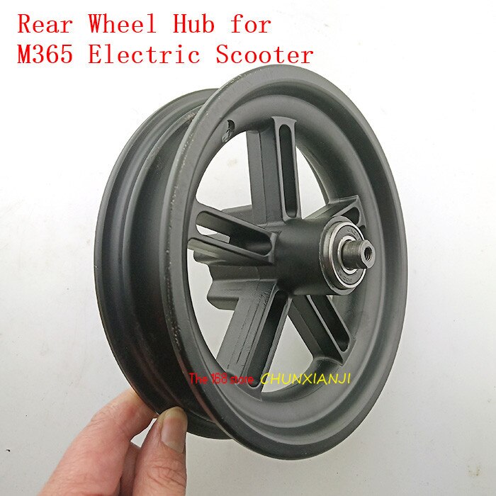 Electric Scooter Wheel Hub Aluminum Rear Wheel Hub with Original Axle for Xiaomi M365 Scooter Parts lightning shipment