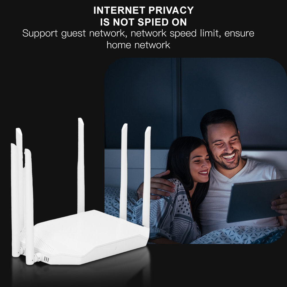 Ax3000 wifi 6 mesh router dual band 2.4 ghz 573 mbps & 5 ghz 2402 mbps 802.11ax/ ac/a/n/g/b standarder understøtter hjemmenetværkssystem