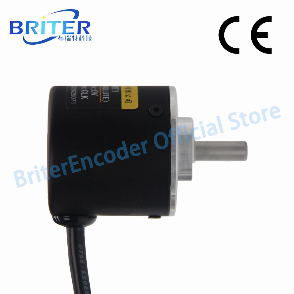 BRT38-S0M SSI Single turn 10/12bit Power off memory Absollute Rotary Encoder 4096 BriterEncoder Angle Measurement Multiturn