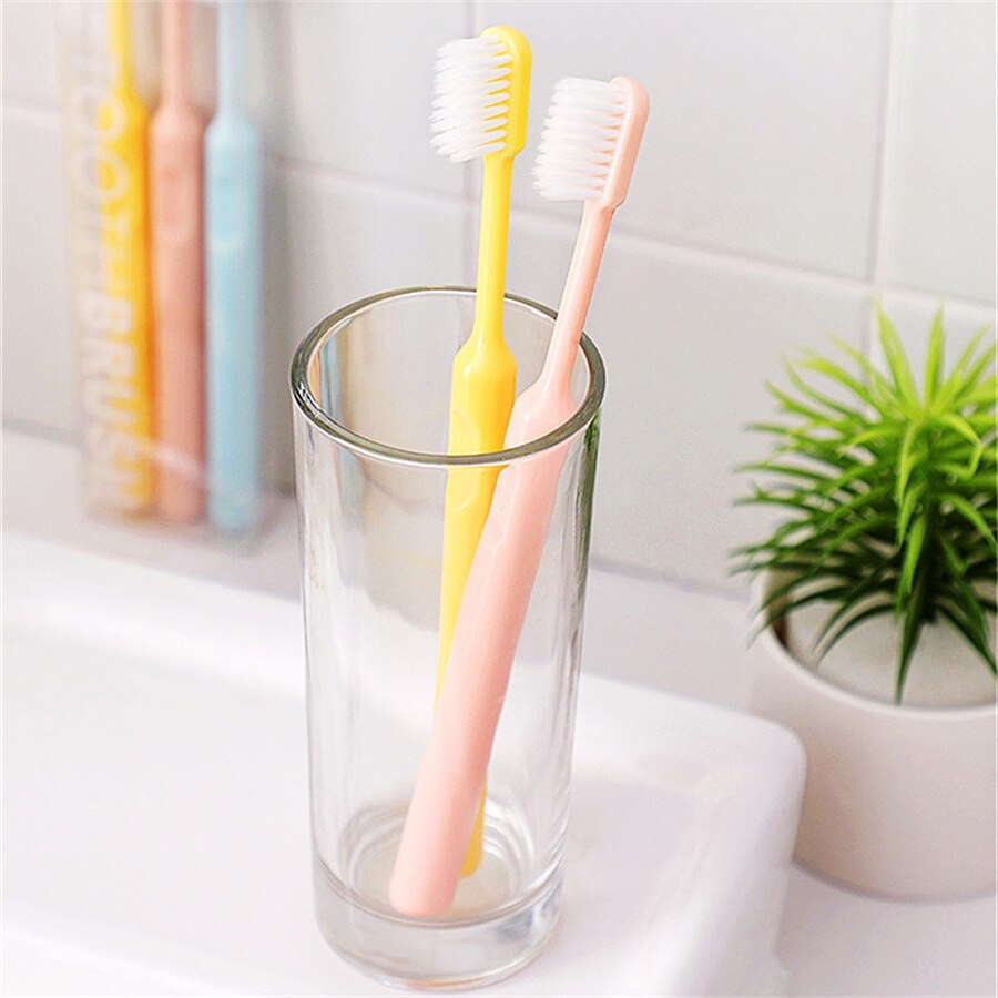 Nano brosse à dents à poils souples, salle de bain, antibactérien, super fin, hygiène buccale, manuel, 0.12mm, 3 pièces