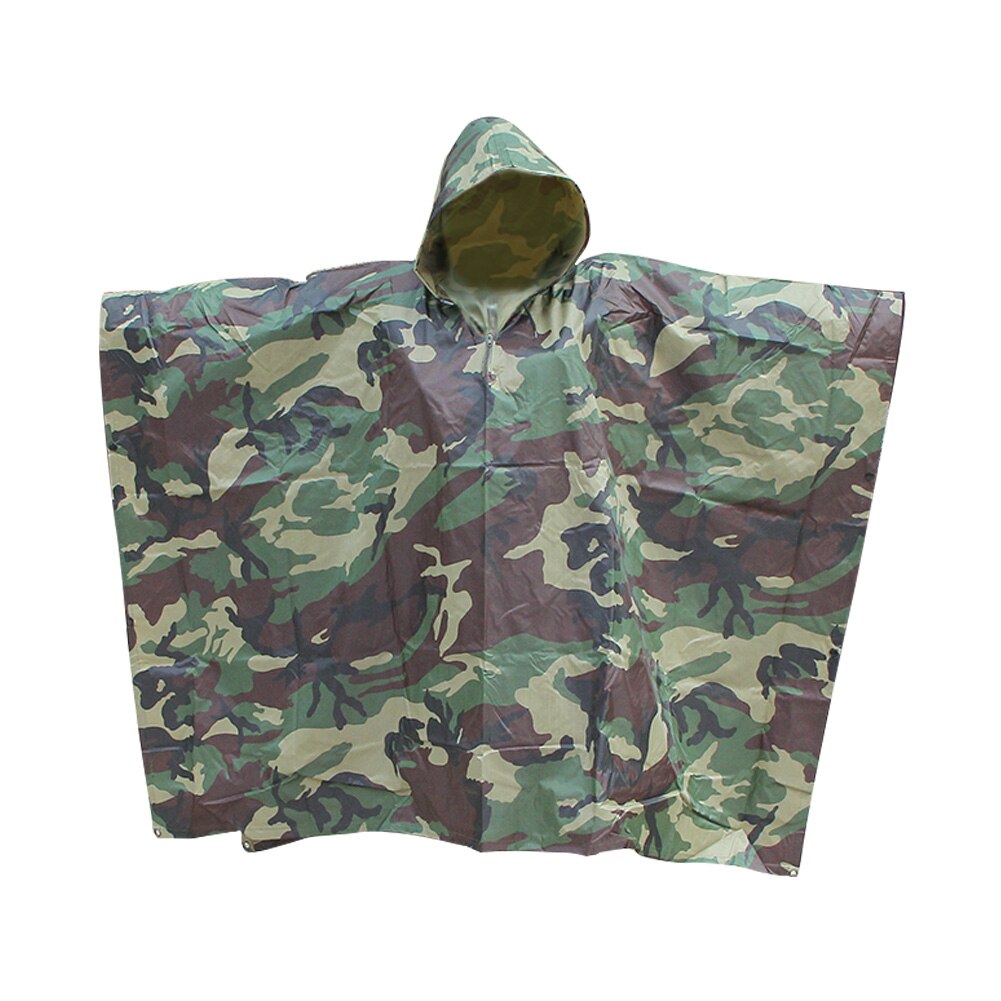 3 in 1 Raincoat Backpack Rain Cover Rain Coat Hood Hiking Cycling Rain Cover Poncho Waterproof Tent Outdoor Camping Tent Mat