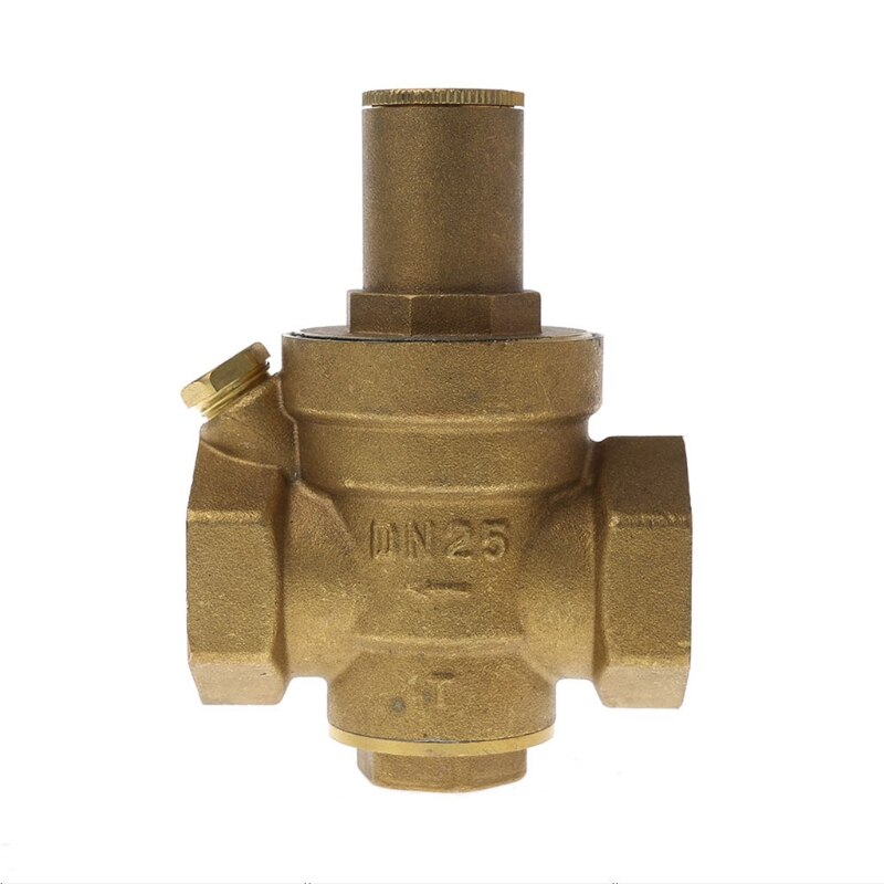 DN25 1" Adjustable Brass Water Pressure Reducing Regulator Valve PN 1.6