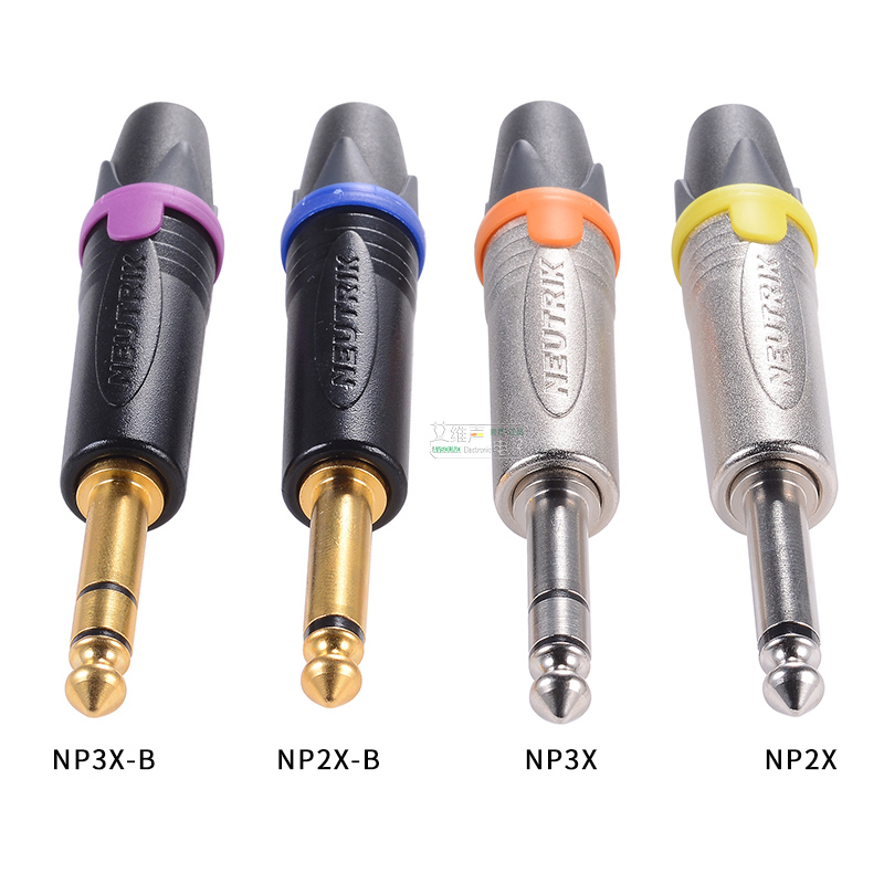 Neutrik Jack 1/4" 6.35 mm Heavy Duty Phone Plug NP2X NP3X NP2RX NP3RX Mono / Stereo Guitar Snakes Speakers Audio Cable Connector