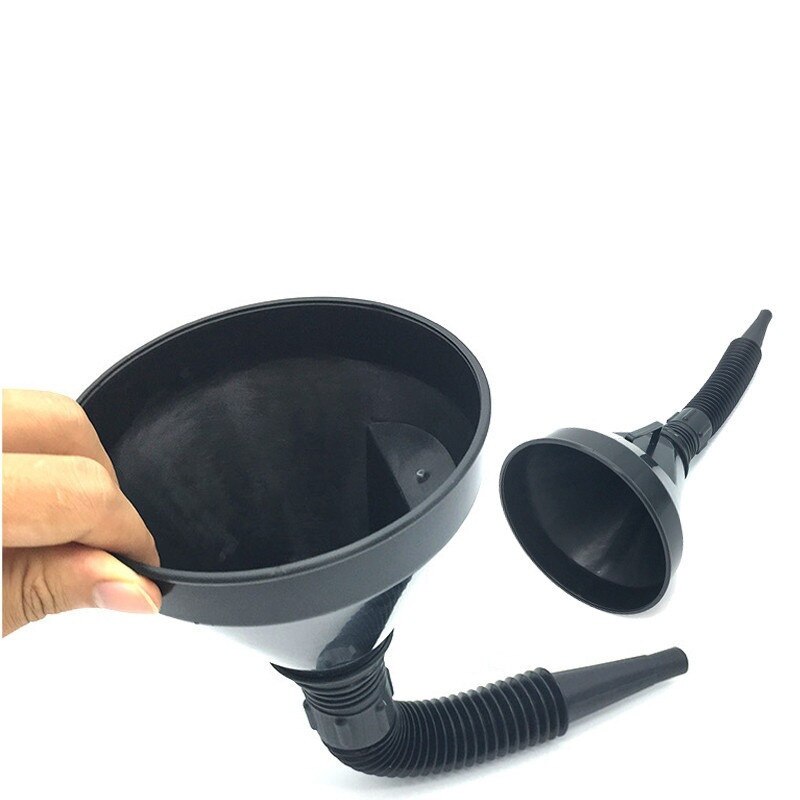 Bec verseur en plastique 2 en 1, pour huile, carburant, essence, Diesel, accessoires de voiture de , noir