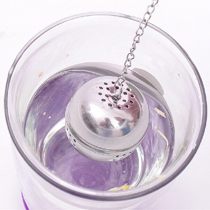 1pc rustfritt stål kule låsynge krydder te ball sil mesh infuser te sil filter mesh urte ball matlaging verktøy