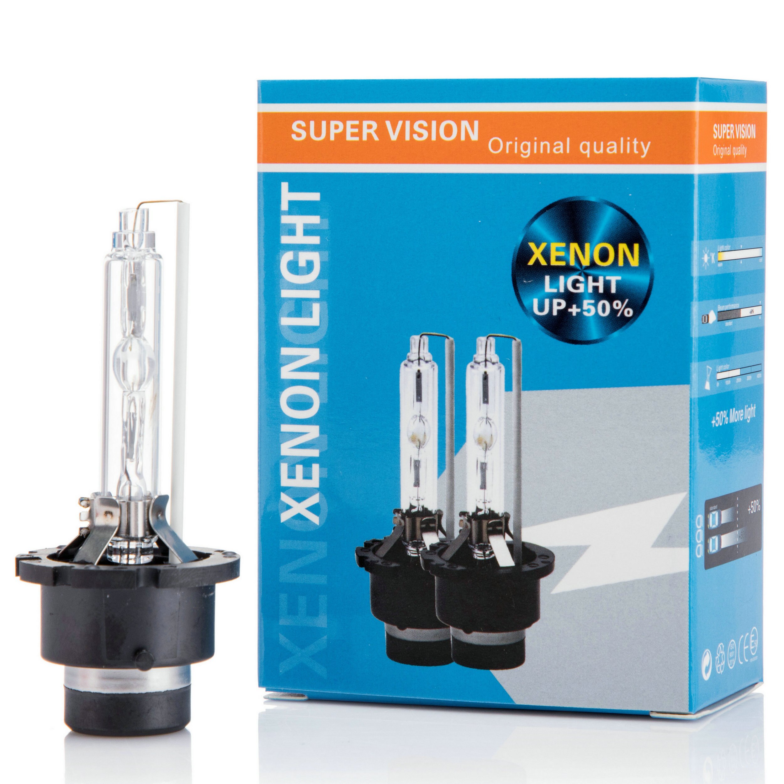 2 Stuks 12V 35W D2S D2R Hid Xenon Lamp Hoge Helderheid Auto Koplamp 3000K 4300K 6000K 8000K Auto Koplamp Met Metalen Beugel