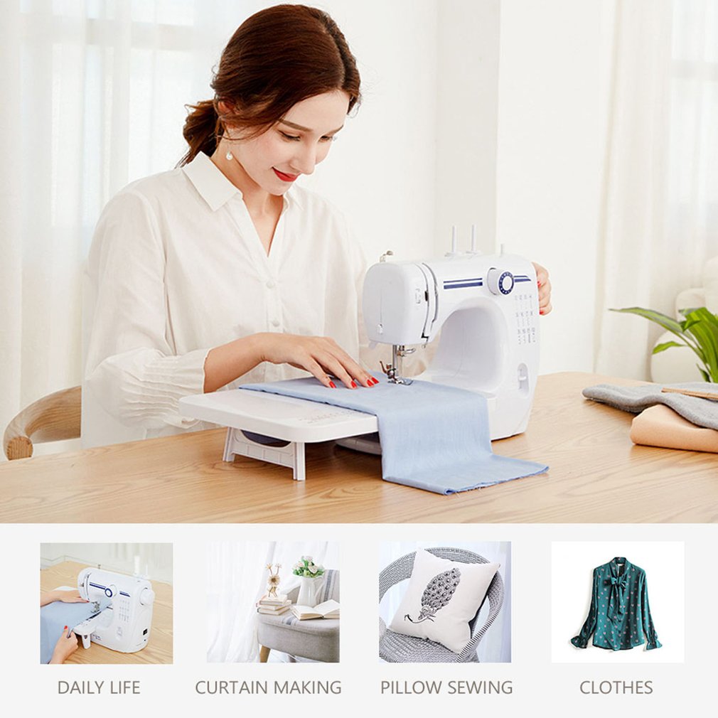 Sewing Machine Mini Multi-function Dual-needle Sewing Machine With Foot Pedal Household Multi-Function Electric Sewing Suit