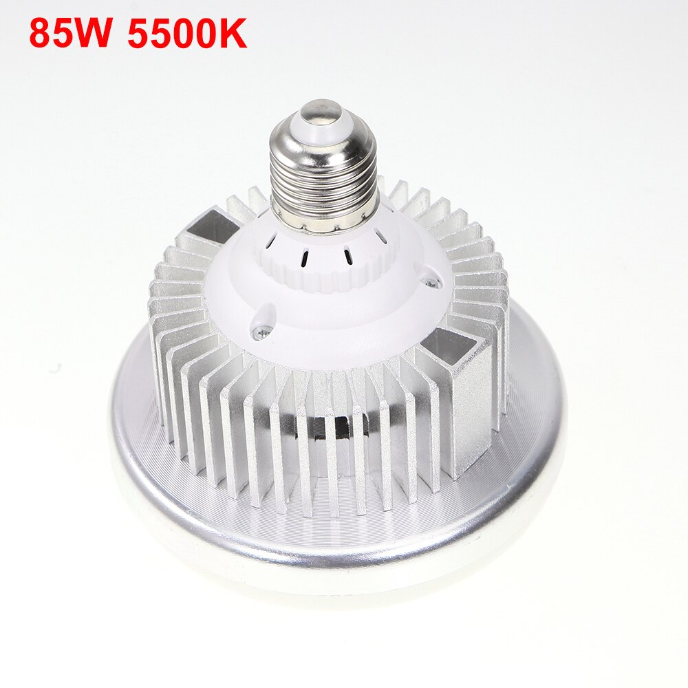 65W/85W/125W 5500K 220-240V LED Photo Lighting Studio Video Daylight Lamp E27 Bulb for Photographic Studio Softbox Strobe Light: Black