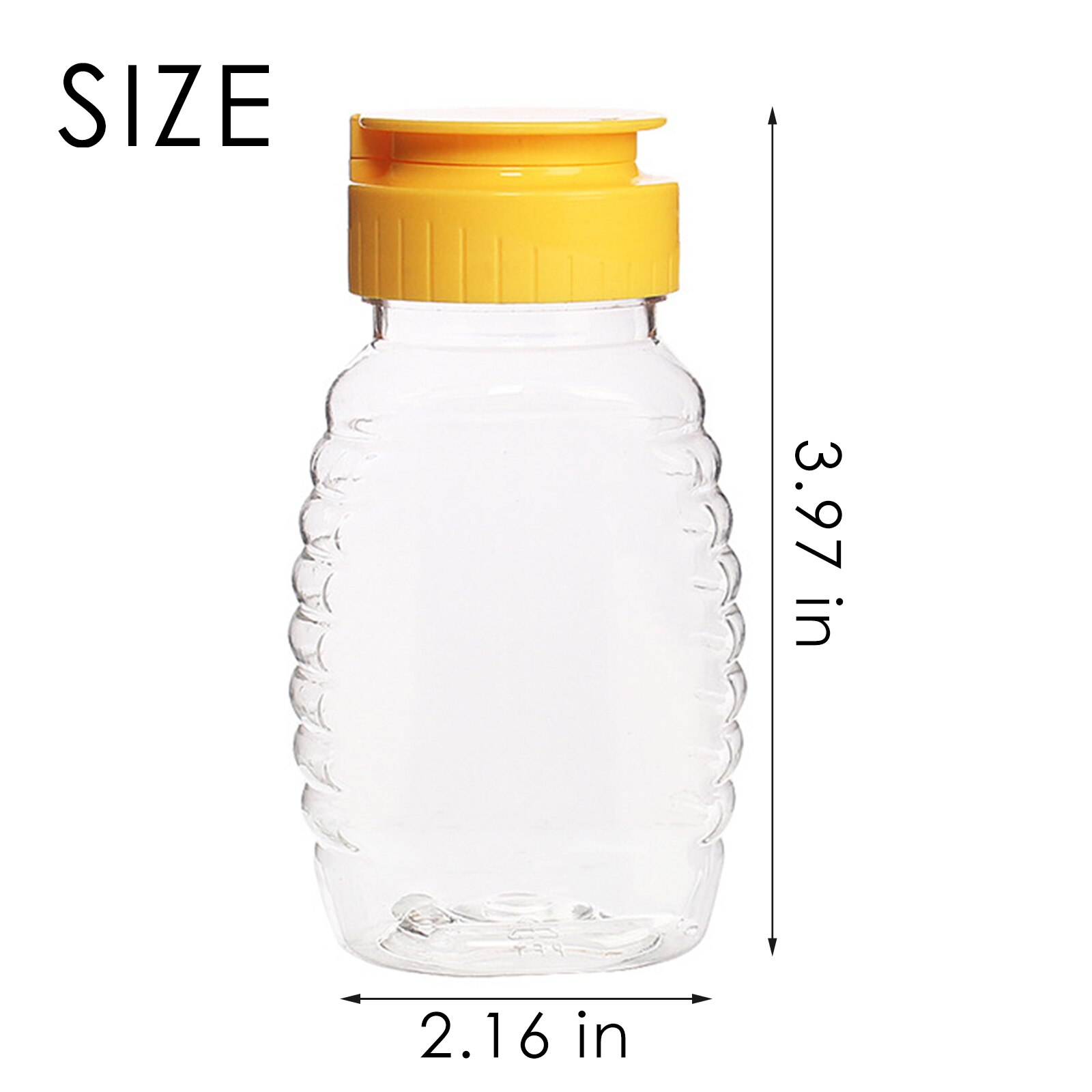 8 Pack 150ML Food Grade Honey Container Honey Squeeze Bottle With Leak Proof Flip-Top