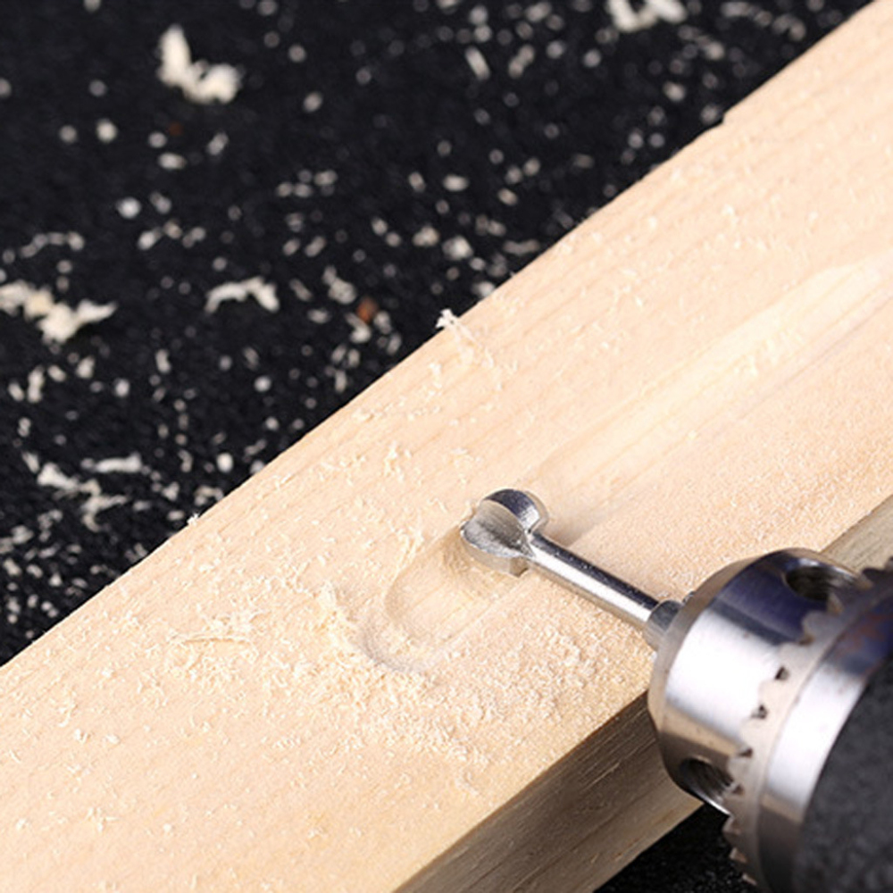 Foret de gravure sur bois en acier rapide, outil rotatif, bavure, coupe Double diamant, outils Dremel rotatifs, meulage électrique 5 pièces