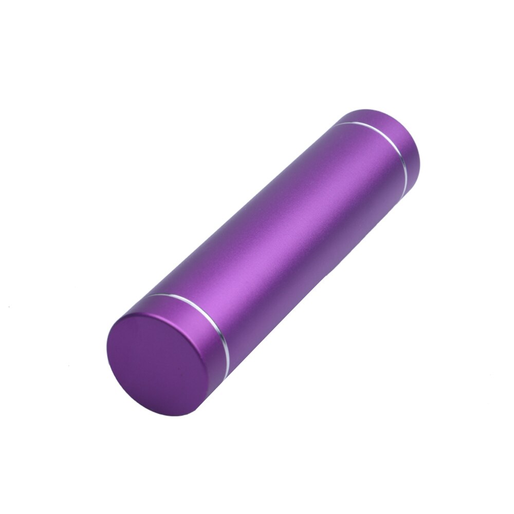 5v 1a metall powerbank batteri oppbevaringsveske usb suite 18650 batteri eksternt gjør-det-selv-sett boks til smarttelefon: Lilla